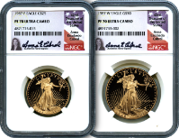 1987 P/W Gold Eagle 2-coin Set PF70 