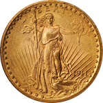 $20 Saint Gaudens Gold - 