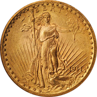 $20 Saint Gaudens Gold 