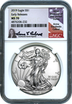 2019 1oz Silver American Eagle MS70 - AS11970AC