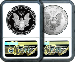 2019 American Silver Eagle Two Coin Set - PF70 Ultra Cameo & MS70 - 
